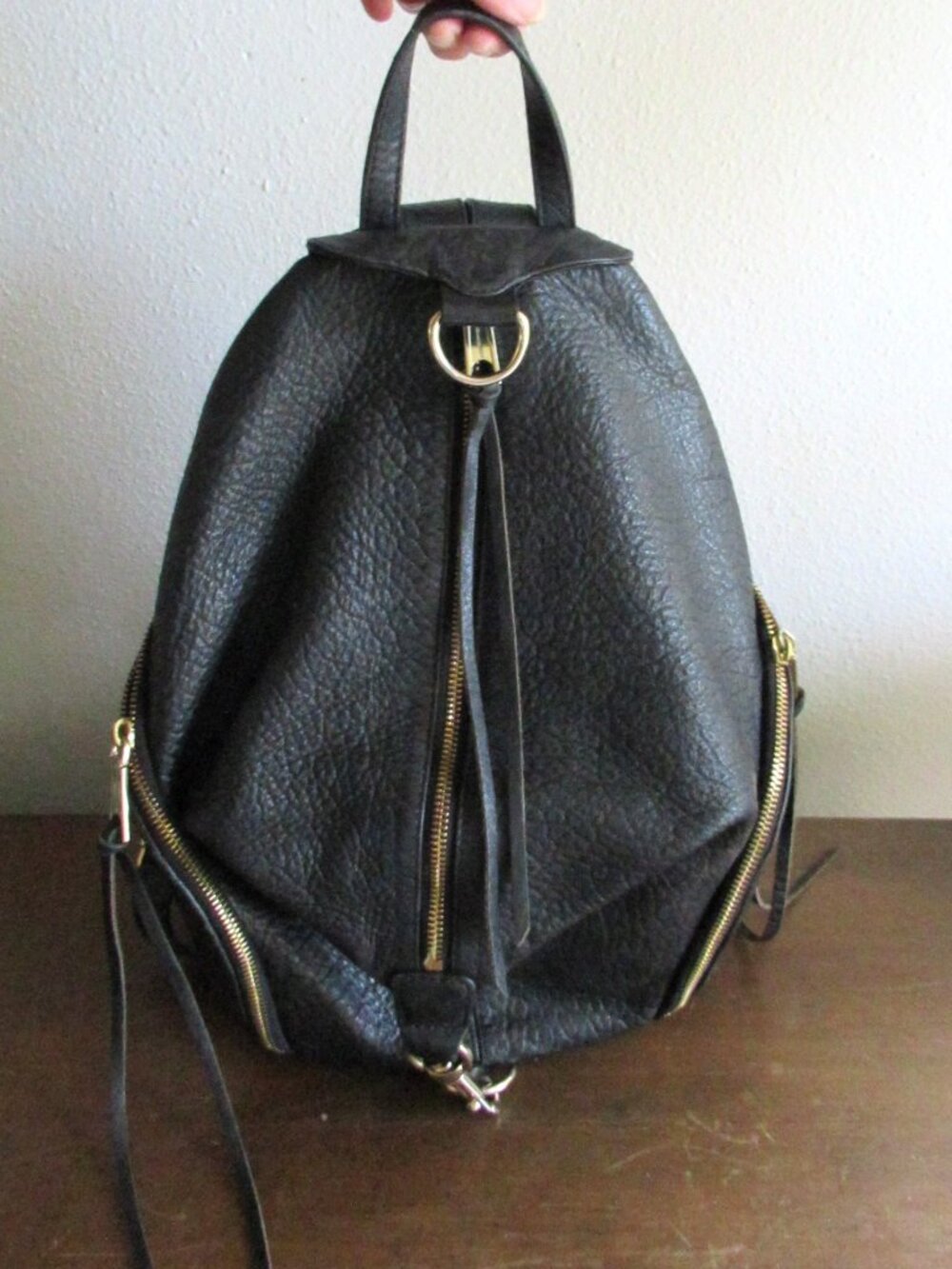 Rebecca Minkoff Julian Leather Backpack – Rare Early Version – Black